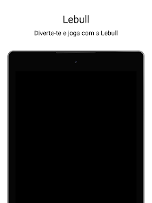 Interface do aplicativo Lebull casino em um smartphone Android mostrando slots e menu